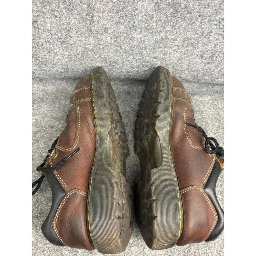 Dr. Doc Martens Industrial Steel Toe Safety Shoes Men's‎ 9 Brown Leather 1993